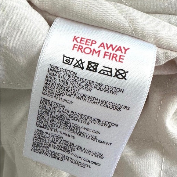 NWOT Urban Outfitters BDG Denim Sherpa Hooded Jacket - Size XS - Picture 8 of 9